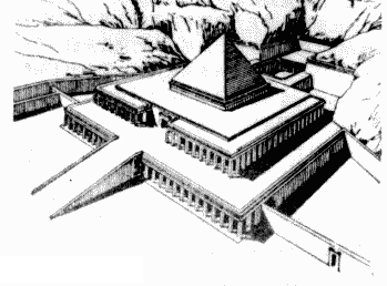 插图 22 门图荷太普二世王陵想像复原图