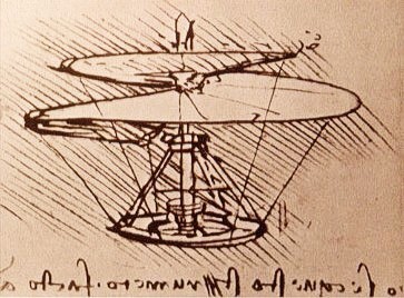 插图 88 达·芬奇设计的直升飞机