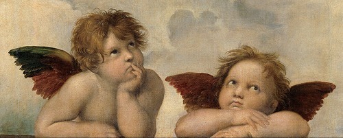 插图 123 《西斯廷圣母》中的两位小天使