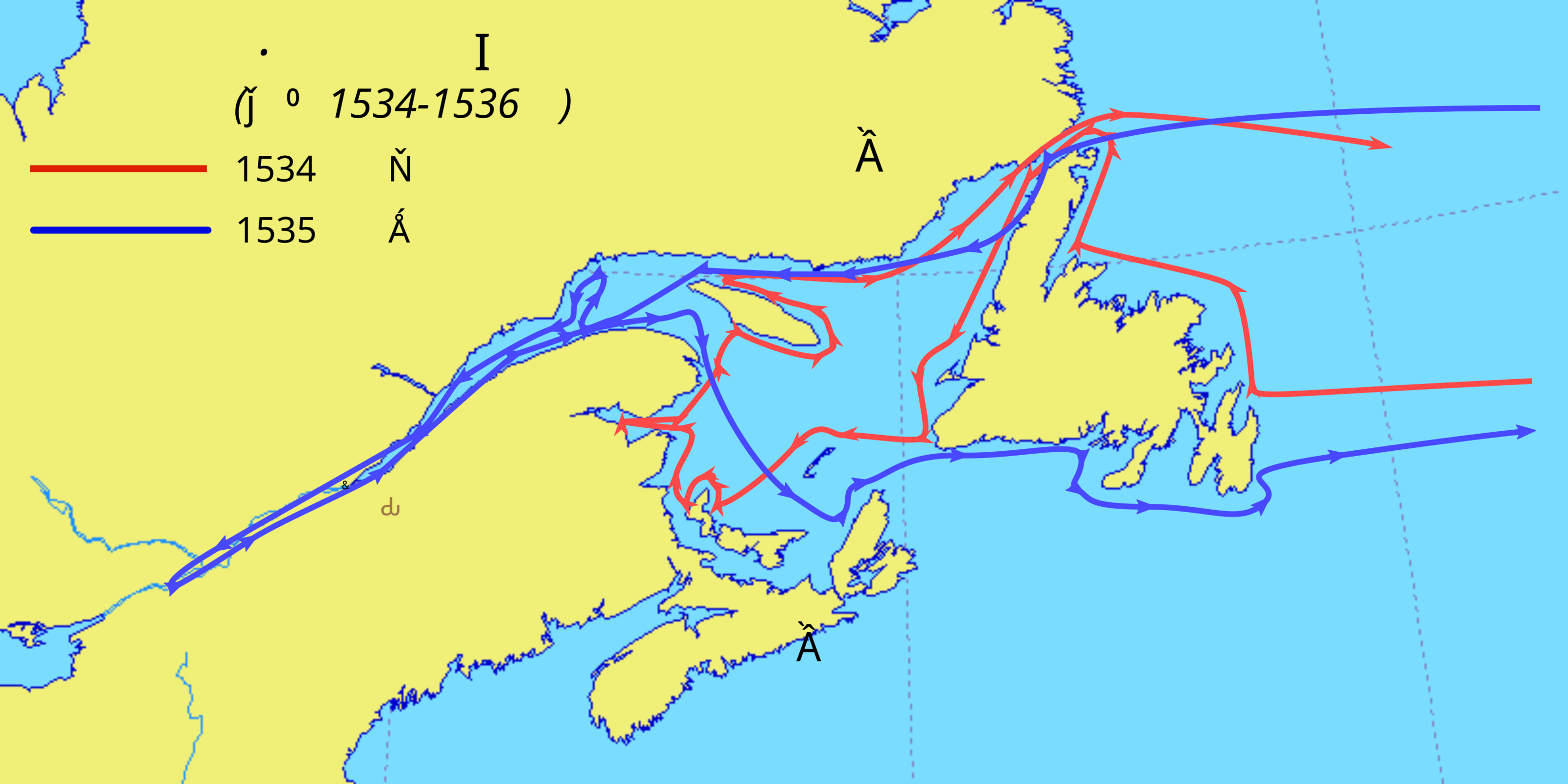 地图 30 雅克·卡蒂埃的加拿大探索