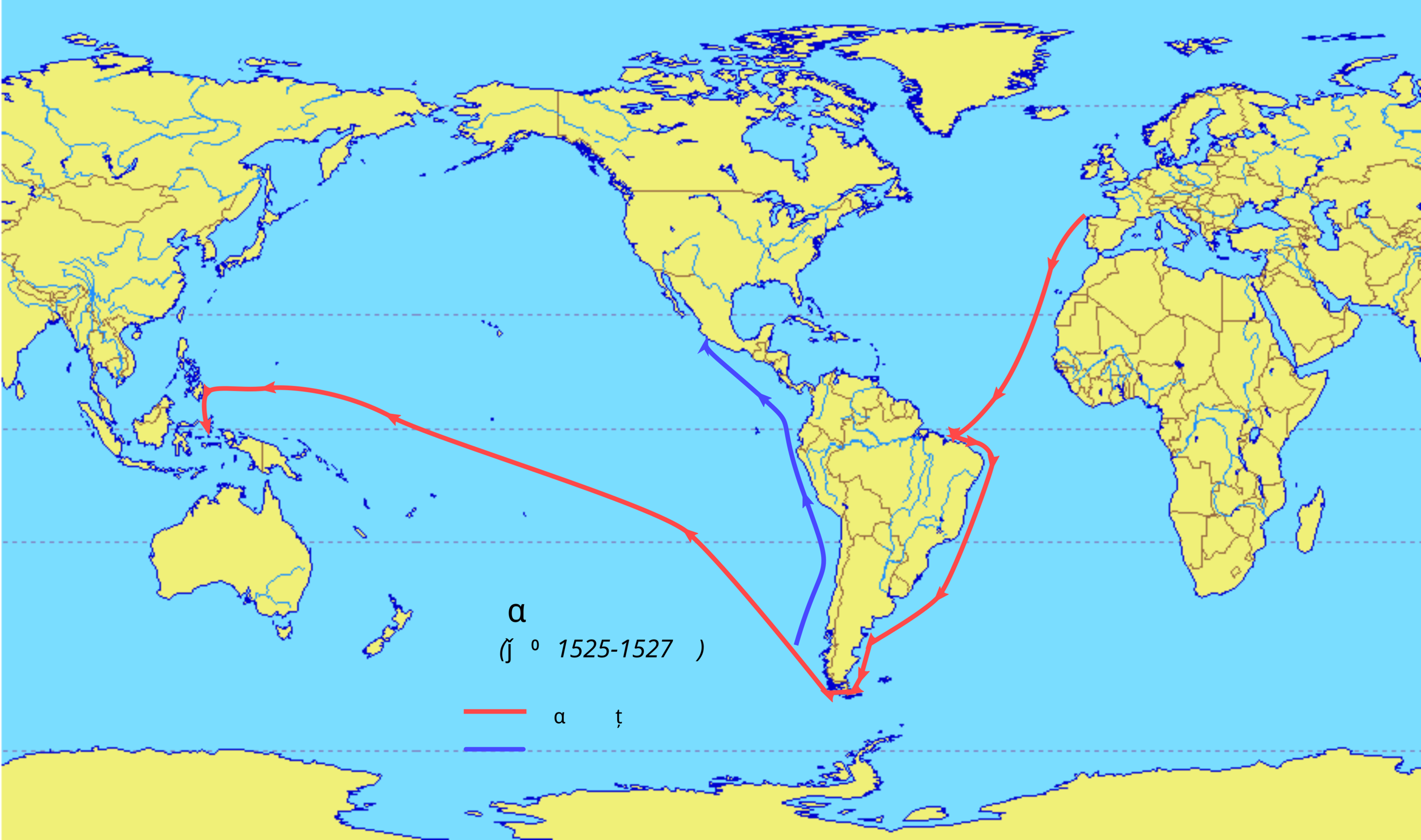 地图 36 洛伊萨的航行