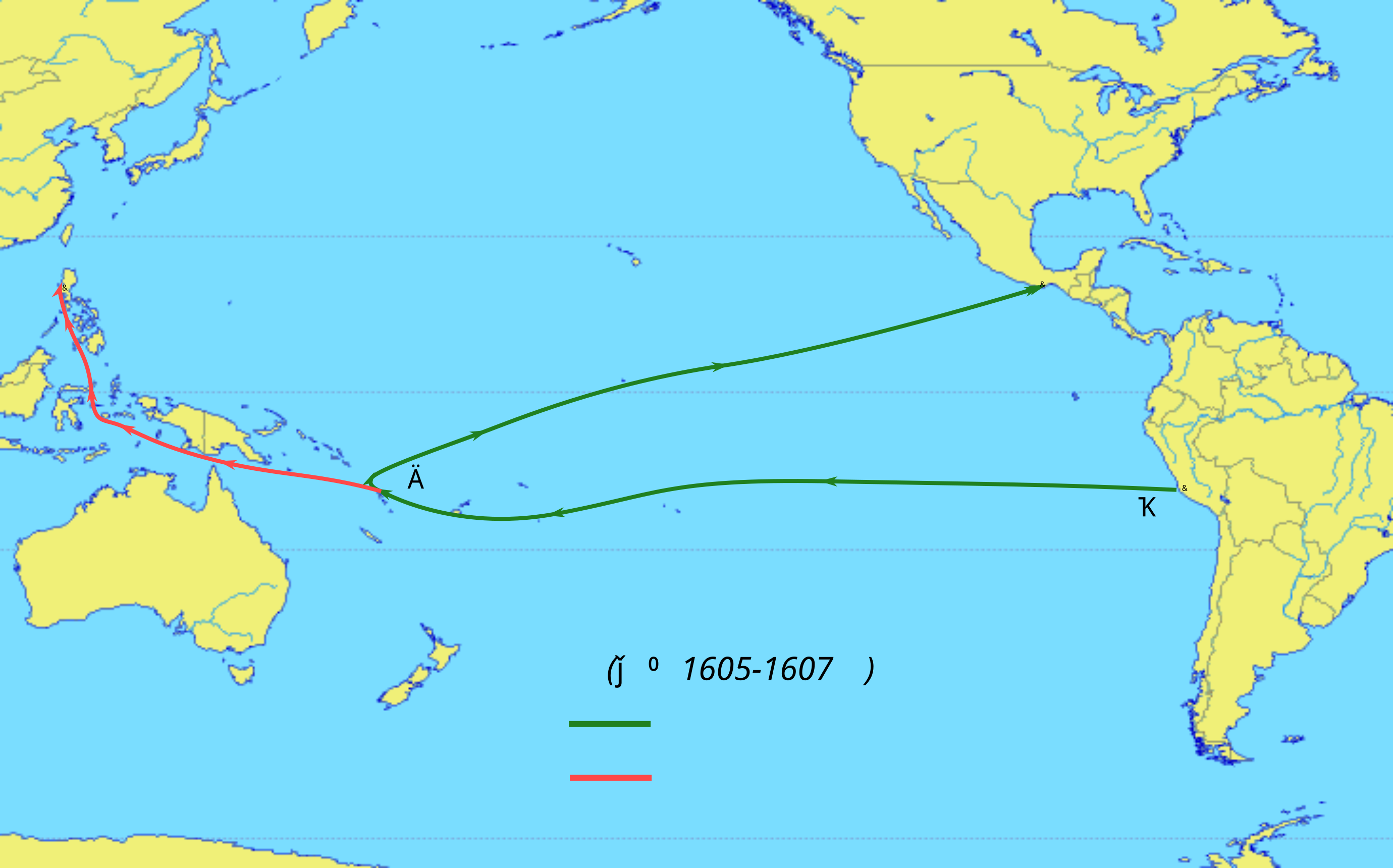 地图 39 奎洛斯和托雷斯的航行