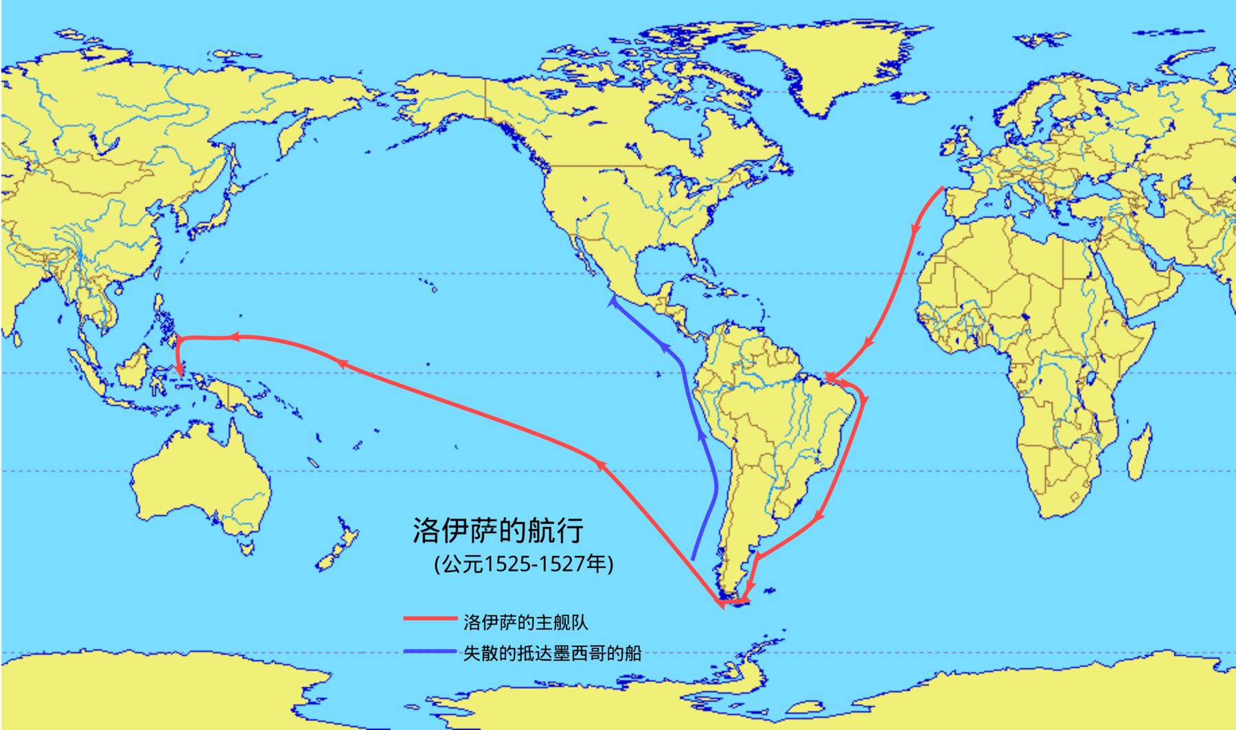 地图 36 洛伊萨的航行